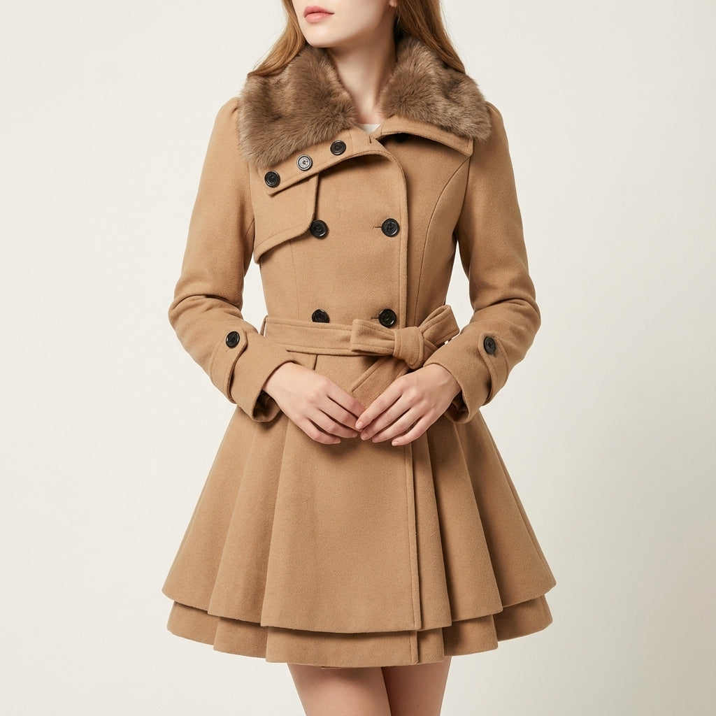 Damenmantel klassisch Zweireiher