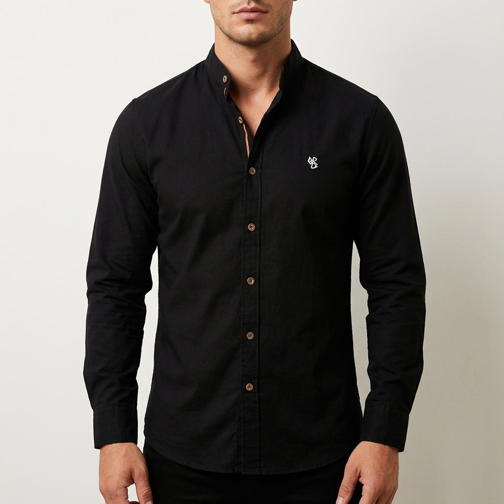 Herrhemd mit langen Ärmeln, klassischer Schnitt