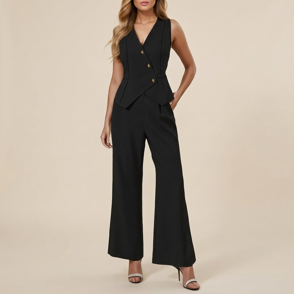 Damenanzug zweiteilig klassischer Schnitt tailliert