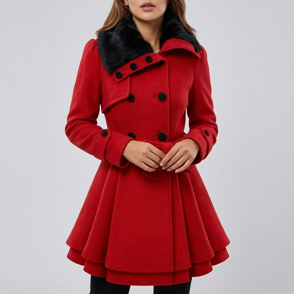 Damenmantel klassisch Zweireiher