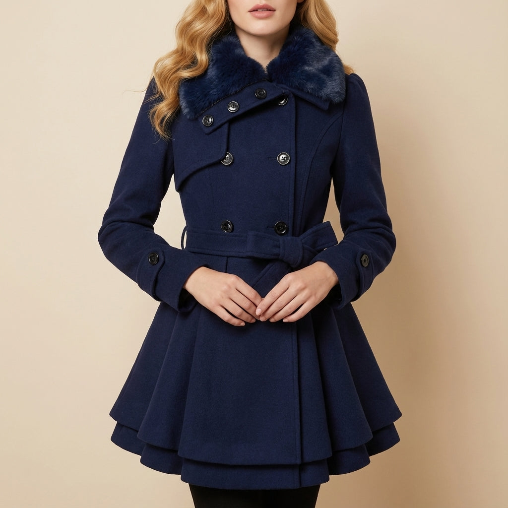 Damenmantel klassisch Zweireiher