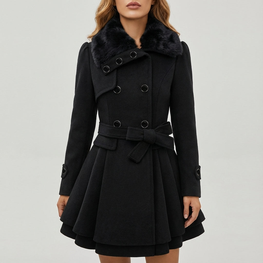 Damenmantel klassisch Zweireiher