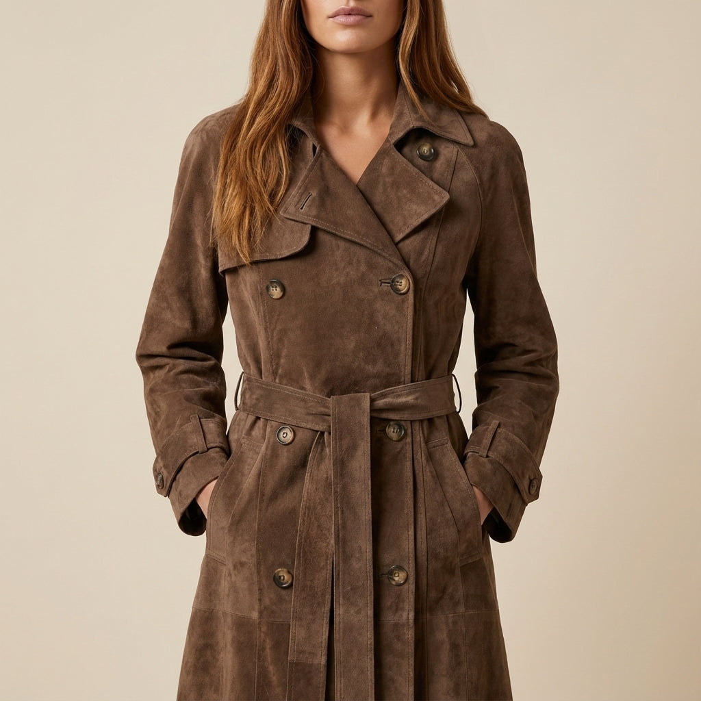 Damenjacke Winter Wildlederoptik