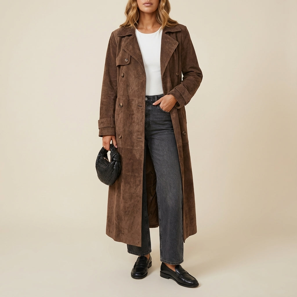 Damenjacke Winter Wildlederoptik