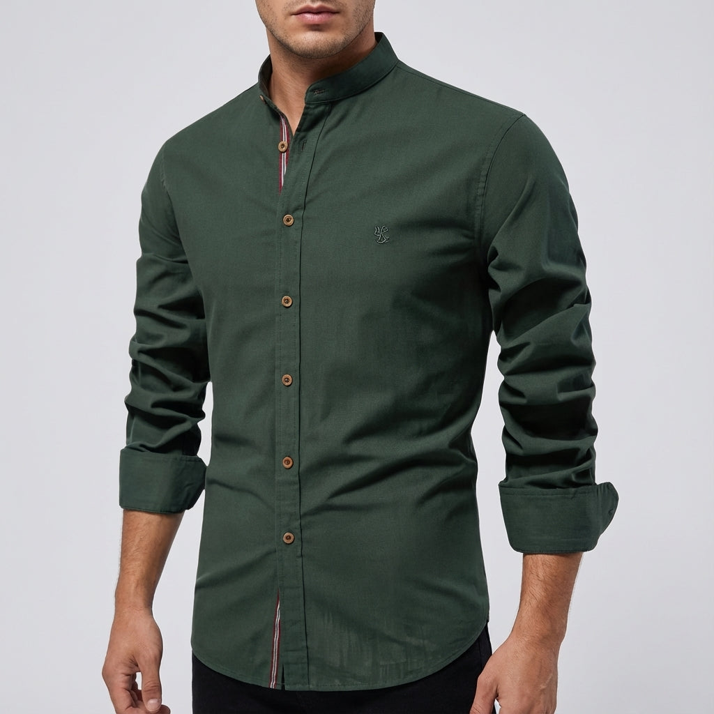 Herrhemd mit langen Ärmeln, klassischer Schnitt