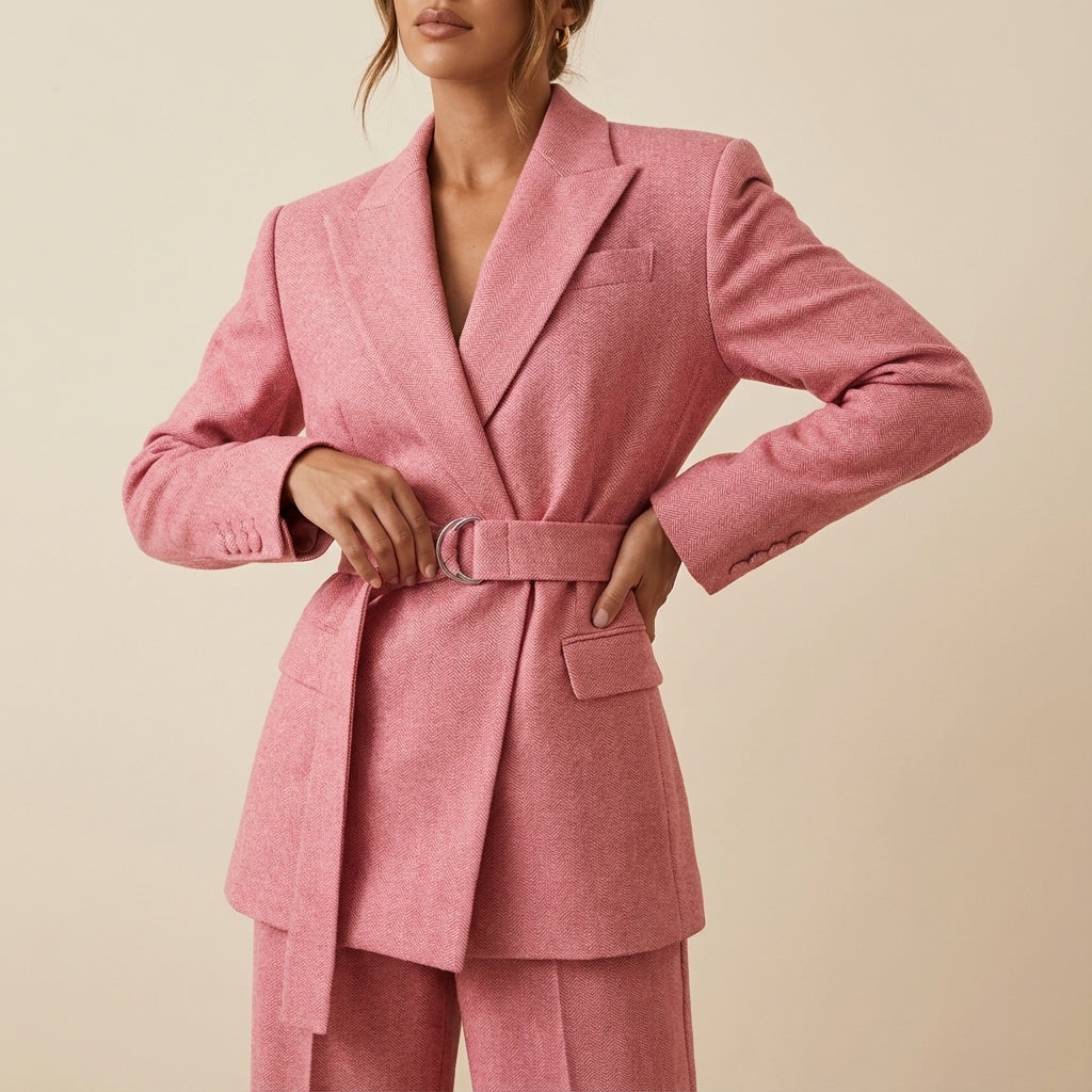 Damen Hosenanzug dreiteilig mit Blazer und Korsett